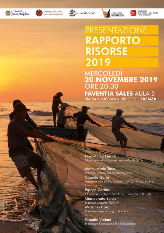 Rapporto Risorse 2019 – Caritas