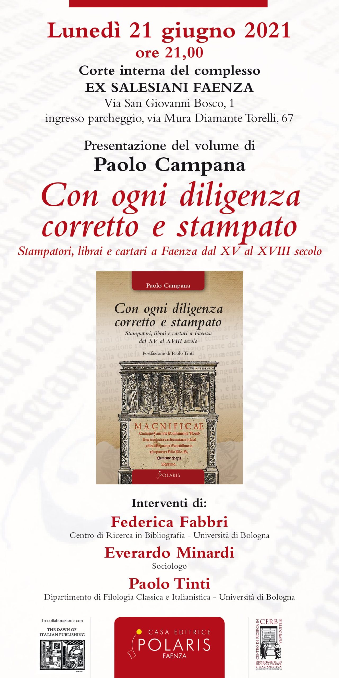 Presentazione Libro_con ogni diligenza corretto e stampato