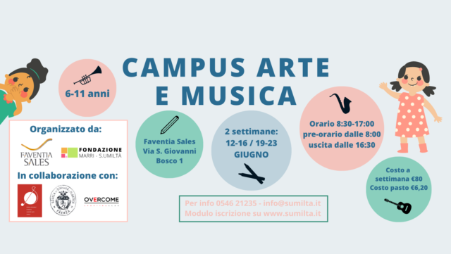 CAMPUS ARTE E MUSICA – CRE estivo a Faenza 2023
