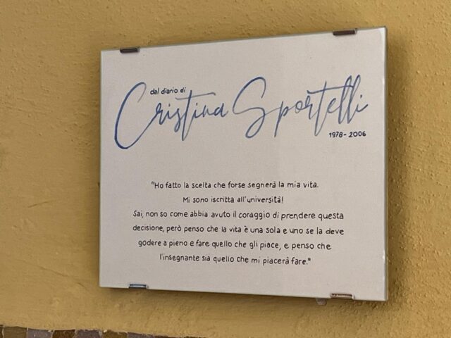 Faventia Sales ricorda Cristina Sportelli con un’opera del pittore Elvis Spadoni