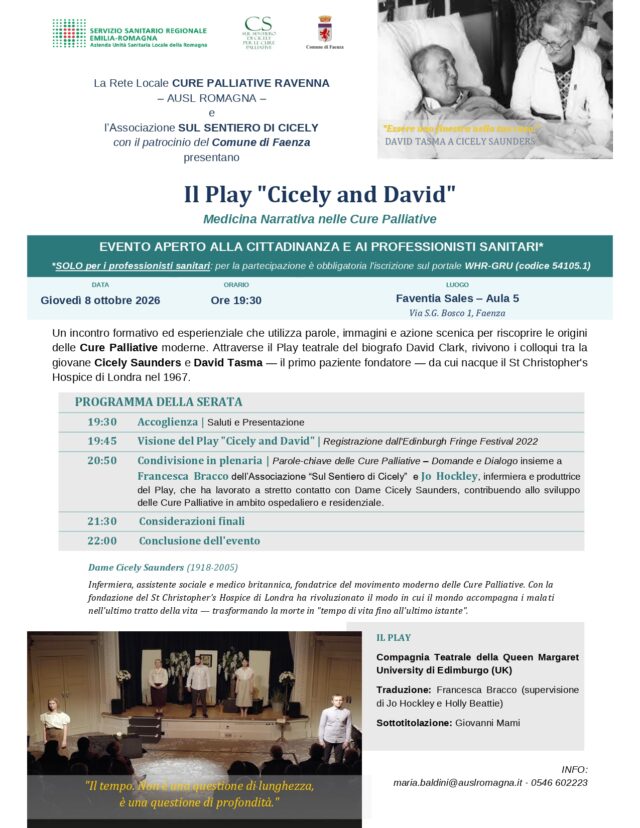Il Play “Cicely and David”: Medicina Narrativa nelle Cure Palliative